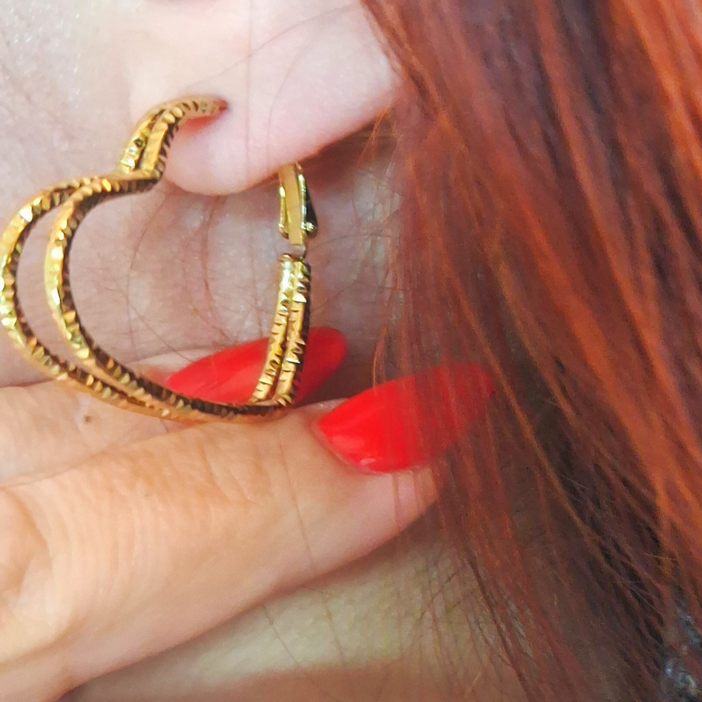 ORECCHINI DOUBLE HEART
